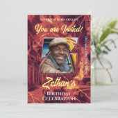 Geburtstagsfeier Einladung (Stehend Vorderseite)