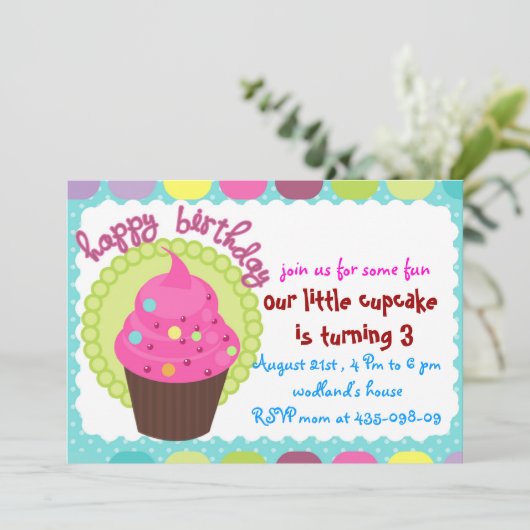 Geburtstagsfeier Einladung (Stehend Vorderseite)