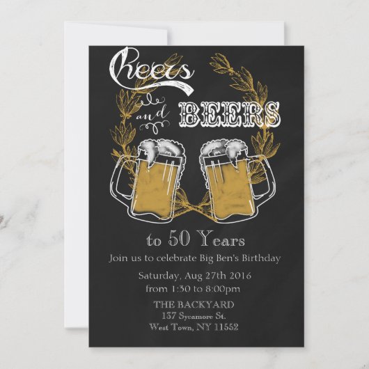 Geburtstagsfeier Einladung (Vorderseite)