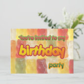 Geburtstagsfeier Einladung (Stehend Vorderseite)