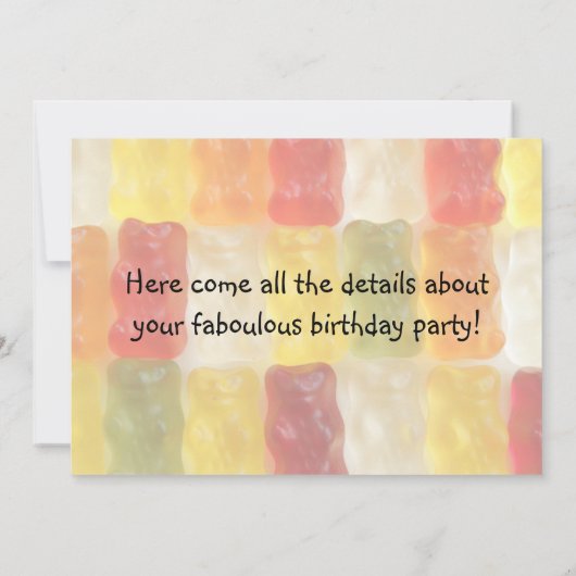 Geburtstagsfeier Einladung (Rückseite)