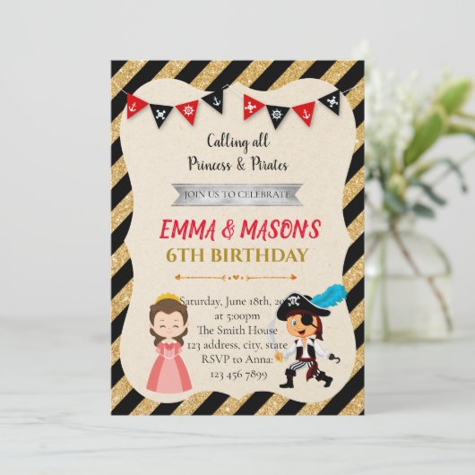 Geburtstagsfeier Einladung (Stehend Vorderseite)