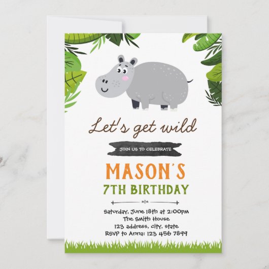 Geburtstagsfeier Einladung (Vorderseite)