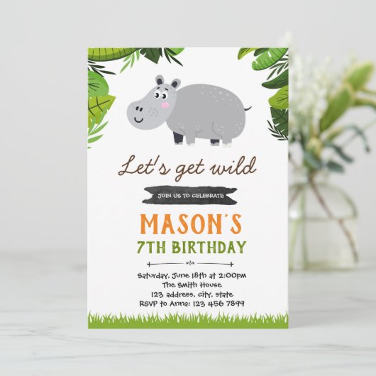 Geburtstagsfeier Einladung (Stehend Vorderseite)