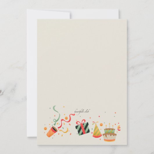 Geburtstagsfeier Einladung (Rückseite)