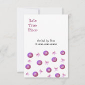 Geburtstagsfeier Einladung (Rückseite)