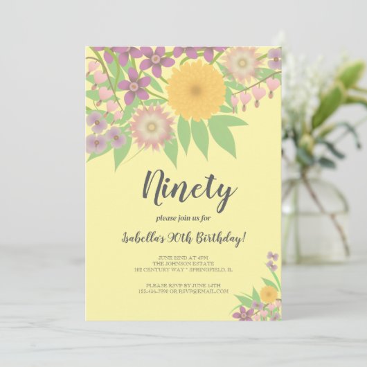 Geburtstagsfeier Einladung (Stehend Vorderseite)