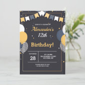 Geburtstagsfeier Einladung (Stehend Vorderseite)