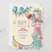 Geburtstagsfeier Einladung (Vorderseite)