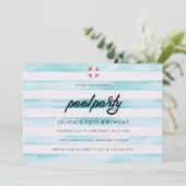 Geburtstagsfeier Einladung (Stehend Vorderseite)