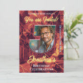 Geburtstagsfeier Einladung (Stehend Vorderseite)