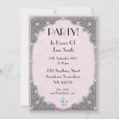 Geburtstagsfeier Einladung 40 Jahre alt (Rückseite)