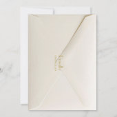 Geburtstagsfeier Einladung Art Deco, Woman, White (Rückseite)