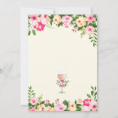 Geburtstagsfeier Einladung Floral (Rückseite)