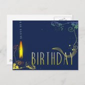 Geburtstagsfeier Einladung Postkarte (Vorne/Hinten)