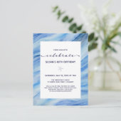 Geburtstagsfeier Einladung Postkarte (Stehend Vorderseite)