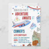 Geburtstagsfeier Einladung Zielort (Vorderseite)