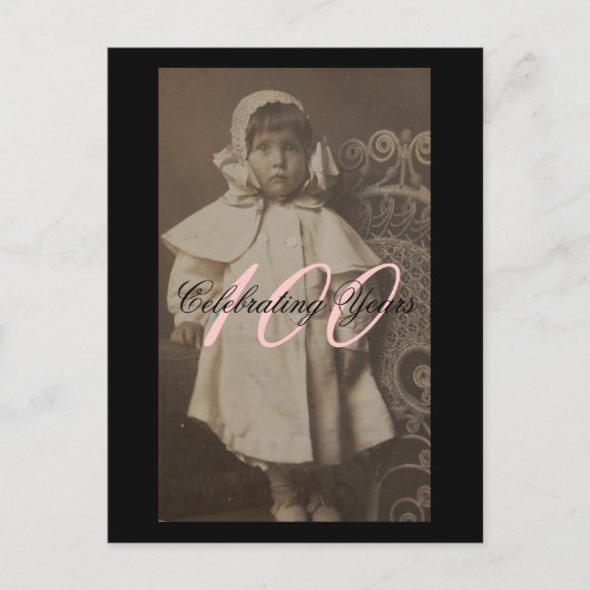 Geburtstagsfeier Einladungspostkarte (Vorderseite)