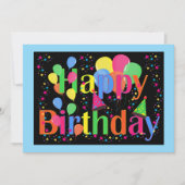 Geburtstagsfeier. Es ist Zeit für Party! (Vorderseite)