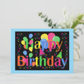 Geburtstagsfeier. Es ist Zeit für Party! (Stehend Vorderseite)