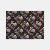 Geburtstagsfeier Fleecedecke (Vorderseite (Horizontal))