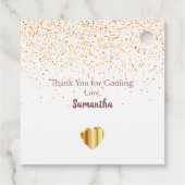 Geburtstagsfeier Foto Collage danke Geschenkanhänger (Rückseite)