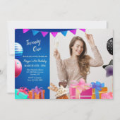 Geburtstagsfeier Foto Einladung (Vorderseite)