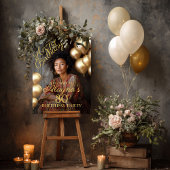 Geburtstagsfeier Foto willkommen Poster