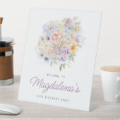 Geburtstagsfeier Frühlingsfeier Blume Bouquet Will Sockelschild (In Situ)