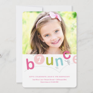 Geburtstagsfeier für Bounce Girls Einladung