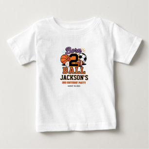 Geburtstagsfeier für einen 2-jährigen Jungen mit S Baby T-shirt