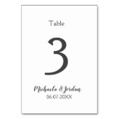 Geburtstagsfeier für Hochzeiten Tischnummer (Rückseite)