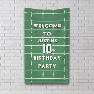 Geburtstagsfeier für Jungen Fußball Personalized Banner