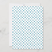 Geburtstagsfeier für Kleinkinder mit Farbtupfern Einladung (Rückseite)