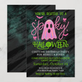 Geburtstagsfeier für Mädchen Einladung (Vorne/Hinten)