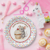 Geburtstagsfeier für Mädchen | Maus & Cupcake   Pappteller (Party)