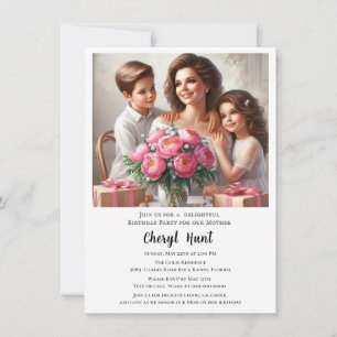 Geburtstagsfeier für Mutter Familie  Einladung