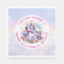Geburtstagsfeier für Regenbogen-Einhorn-Mädchen pe
