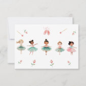 Geburtstagsfeier für Tanz & Twirl Dankeskarte (Rückseite)