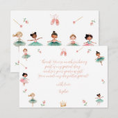 Geburtstagsfeier für Tanz & Twirl Dankeskarte (Vorne/Hinten)