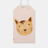 Geburtstagsfeier für tierisches Party Geschenkanhänger (Rückseite)