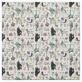 Geburtstagsfeier für whimsical Hunde Stoff (Muster)