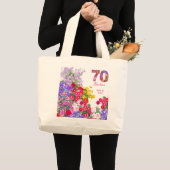 Geburtstagsfeier Gäste Blumenjumbo Tasche (Vorderseite (Produkt))