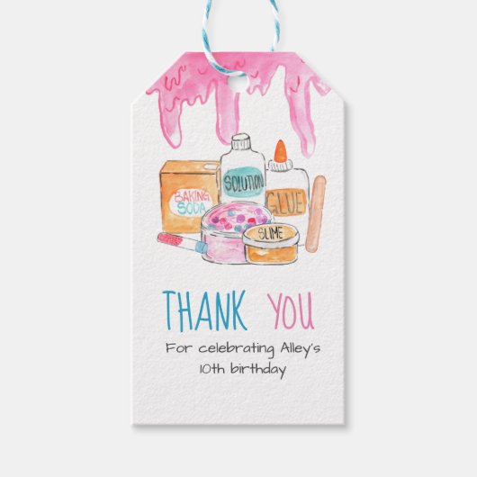 Geburtstagsfeier Geschenkanhänger (Vorderseite)