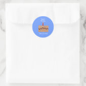 Geburtstagsfeier-Geschenkanhänger Runder Aufkleber (Tasche)
