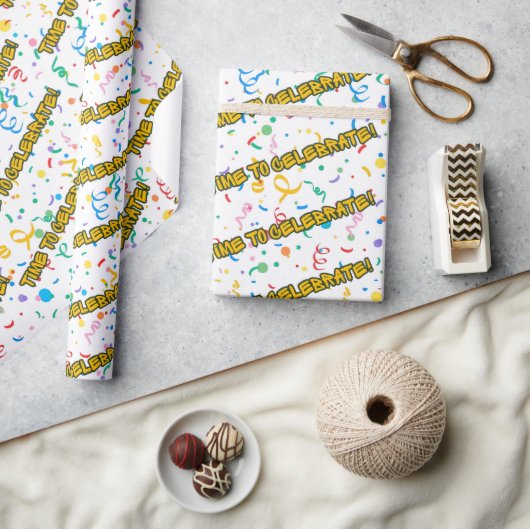 Geburtstagsfeier Geschenkpapier (Kunsthandwerk)