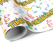 Geburtstagsfeier Geschenkpapier (Rolleneckpunkt)