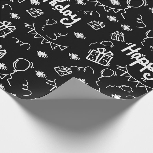 Geburtstagsfeier Geschenkpapier (Ecke)