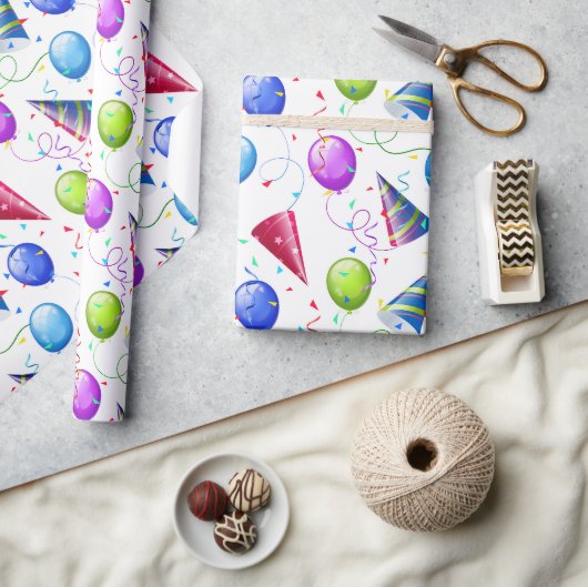 Geburtstagsfeier geschenkpapier (Kunsthandwerk)