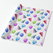 Geburtstagsfeier geschenkpapier (Ungerollt)